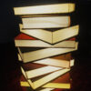 Pile of Books lamp 3D printed LED